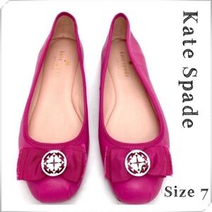 KATE Spade Fontana Too Ballet Flats Shoes in Fuchsia Pink